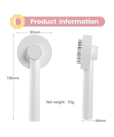 Best Self-Cleaning Pet Brush for Cats - Remove Loose Hair Effortlessly | Long & Short Hair - Unlocking Button | International Shipping Available - Buy Online on GoSupps.com