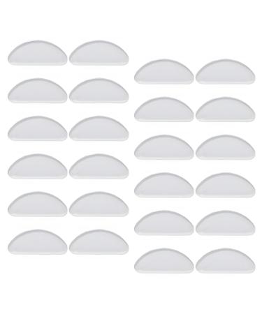 BCZR glasses nasal pads 12 pairs of nasal pads Glasses Self-adhesive anti-slip glasses pad made of silicone anti-slip glasses accessories (transparent 1 mm)