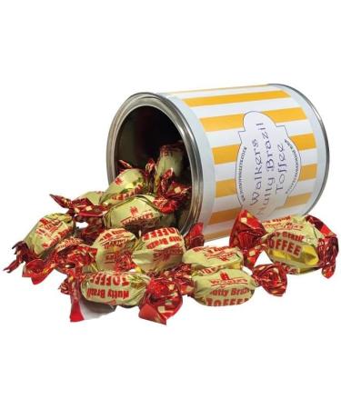 Personalized Customise With Your Own Message 250g Paint Pot Tin of Walkers Individually Wrapped Nutty Brazil Toffees - Buy Online on GoSupps.com