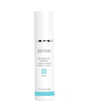 Sanitas Skincare B3 Clarifying Complex Clarifying Treatment Lotion Niacinamide Spot Treatment Blemish Control 1 Ounce