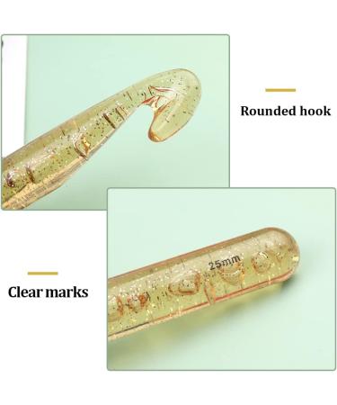 25mm Large Crochet Hook - Ergonomic Handle for Beginners | Perfect for Roving Carpet, Scarves, and Large Wool Roving Knitting - Buy Online on GoSupps.com