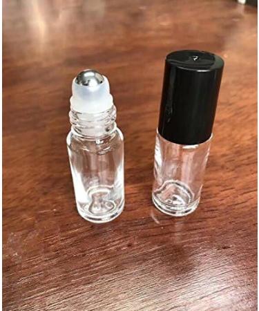 6 Pieces 5ml Transparent Empty Rollers for Essential Oil - Glass Bottles with Stainless Steel Roll Balls for Perfume Makeup & Cosmetics - International Shipping - Buy Online on GoSupps.com