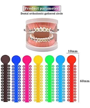 QUUPY 1040pcs Multicolor Orthodontic Ligature Ties & O-Rings for Braces | Elastic Bands for Ultimate Comfort - Buy Online on GoSupps.com