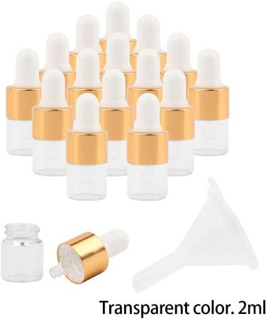 dijiusidy Empty Liquid Bottle With Glass Pipettes Refillable Leakproof Travel Dispenser Vacation Household Cosmetic Container Aromatherapy Transparent 2ml Transparent 2ml - Buy Online on GoSupps.com