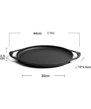 Saucepan Frying Pan 35cm Nonstick Cast Iron Pancake Maker Round Frying Pan with Accessories with 2 Handles Induction Pot Nonstick Metal Utensil Saucepan Frying Pan Interesting - Buy Online on GoSupps.com
