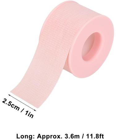 Eyelash Tape Lash Extension Supplies Eyelash Adhesive Tape 2.5cm Breathable Waterproof Portable Soft Silicone Gel Lash Extension Tape (Pink) - Buy Online on GoSupps.com