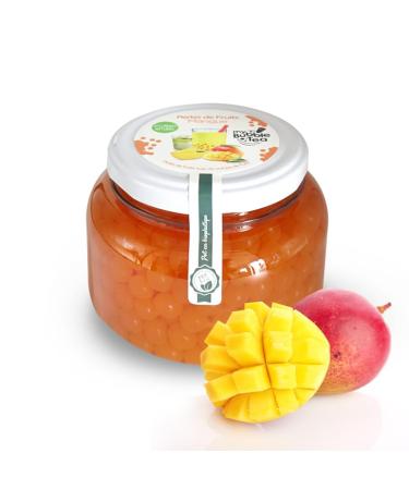 Bubble Tea Kit Mango - 8 Vegan & Gluten-Free Drinks No Artificial Colors Includes 8 Straws - Buy Online on GoSupps.com