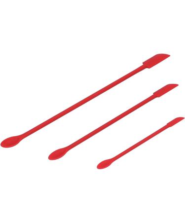 Syrisora Small Spatula - Double Headed Silicone Mini Spatula for Jam Cake Cream & Makeup (Red) | International Shipping - Buy Online on GoSupps.com
