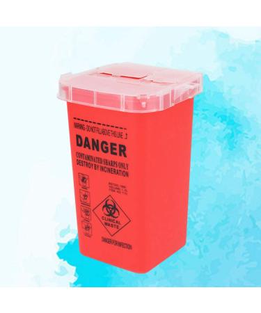 DOITOOL Sharps Container - Small Disposal for Needles, Blades & Dermaplane - Home & Tattoo Use - Red - Buy Online on GoSupps.com