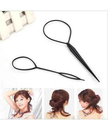 2PCS Women Girl Topsy Tail Hair Braided Ponytail Maker Easy Styling Tool Useful and practical - Buy Online on GoSupps.com