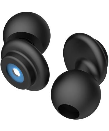 Ear Plugs for Noise Cancelling  Reusable Silicone Ear Plugs  Perfect for Sleeping  Work  Study  Travel  Motorcycle  Concerts Noise Reduction   High Fidelity Hearing Protection (Black)