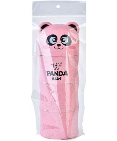 Travel Toothbrush Holder - Pink Panda Organizer & Protective Case | Reusable Toothbrush Cup for International Shipping - Buy Online on GoSupps.com