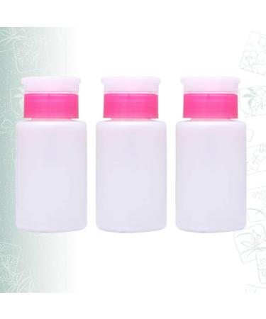  POPETPOP POPETPOP 150ml Lockable Nail Polish Remover Bottle with Push Pump Plastic Container for Nail Polish Remover / Pack of 3 - Buy Online on GoSupps.com