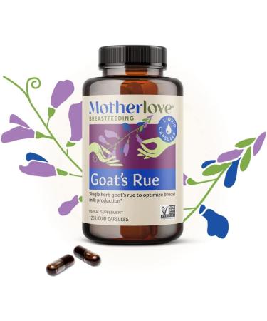 Motherlove Goat's Rue 120 Liquid Capsules - Natural Milk Supply Support - Buy Online on GoSupps.com