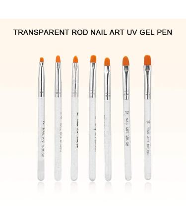 7PC Nail Art Dotting Pen Set - DIY Pattern Painting & UV Gel Brushes for Stunning Nail Designs - Buy Online on GoSupps.com