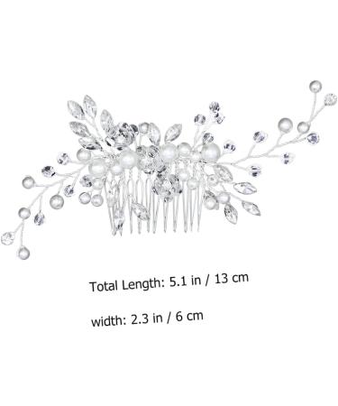 Mikinona 1 PC Piece Pearl Comb Wedding Hair Comb Bridal Hair Comb Wedding Headdress Wedding Hair Headdress - Buy Online on GoSupps.com