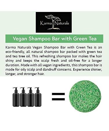 Karma Naturals Green Tea Shampoo Bar - Nourishing Haircare for Healthy Locks | Eco-Friendly & International Shipping - Buy Online on GoSupps.com
