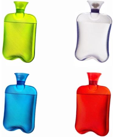 MYAMIA 1L PVC Hot Water Bottle | Transparent Hand Foot Warmer for Pain Relief | Ideal Winter Heating Bag - Buy Online on GoSupps.com