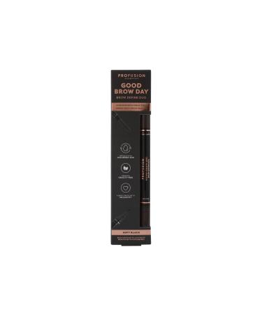 Profusion Cosmetics Good Brow Define Duo - Precision Pen & Pomade Pencil for Long-Lasting Eye-Catching Brows (Soft Black) | Unlock Your Brow Potential - Buy Online on GoSupps.com