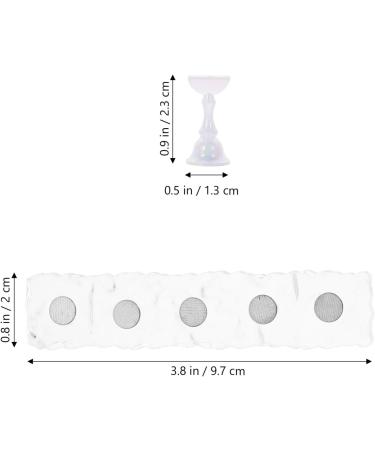 FOMIYES Acrylic Nail Display Stand Set of 2 Nail Tip Practice Holder Magnetic Mount DIY Fingernail Stand for Manicure Nail Art Training - Buy Online on GoSupps.com