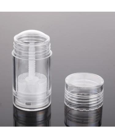 2 Pieces 75ml Clear Empty Deodorant Containers Twist-up Deodorant Containers Empty Deodorant Tubes Bottom Filling Deodorant Bottles for DIY Cosmetic Lip Balm Tubes - Buy Online on GoSupps.com