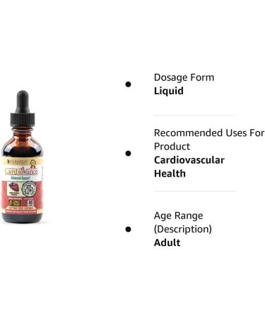 CardioVance Heart Support Supplement - Liquid Delivery for Better Absorption - Hawthorne, Hibiscus, Arjuna, Olive Leaf & More | Rejuvica Health - Buy Online on GoSupps.com