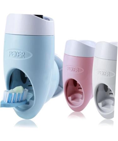 Alipis 3-in-1 Toothpaste Holder & Dispenser - Wall-Mounted Bathroom Organizer | Toothbrush & Toothpaste Press Set - Buy Online on GoSupps.com