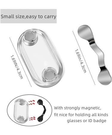 TAMOSH Magnetic Eyeglass Holder 4 Pack Magnet Pin Pins for Clothes Shirt Magnet Badge Holder - Buy Online on GoSupps.com