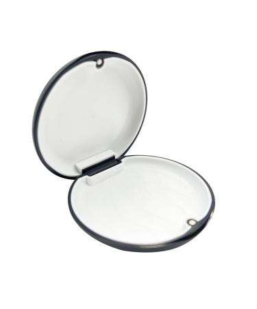 Orthodontic Retainer Case with Silicone Textile Base Aligner Case Black