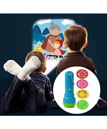 Xrten Projector Flashlight Toy - Children's Projection Lamp with 4 Fairy Tales & 32 Slides | International Shipping Available - Buy Online on GoSupps.com