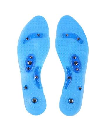 FveBzem Acupressure Magnetic Massage Insoles Washable and Cuttable Magnetic Stone Deodorizing Therapy Shoe Insoles Shoe-pad Foot Therapy Reflexology Pain Relief Shoe Insoles Shoe Comfort Pads (Male)