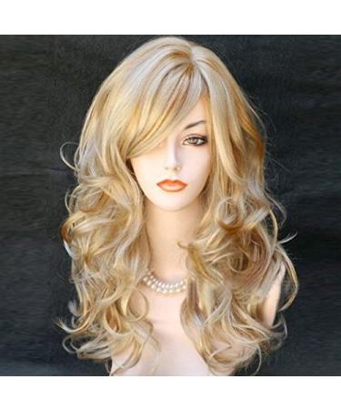 Bestland 65cm Sexy Golden Blonde Long Wavy Wig - Full Volume Hair for Cosplay & Costumes - Buy Online on GoSupps.com