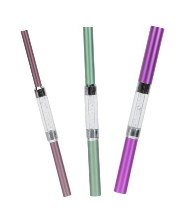Beaupretty Pens Shaping stick nails art tips pen nail carving shaping tube manicure mixing stick polish mixing tool manicure shaping nail dotting pens nail art aluminum modeling push Pen