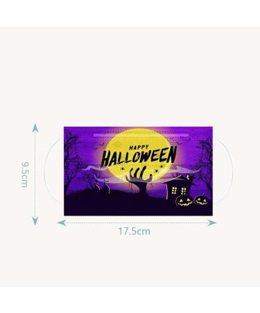 3 Ply Disposable_Face_Mask with Halloween Cute Pattern Design Comfortable Covers Suitable For Adults Outdoor Use Protection - Buy Online on GoSupps.com