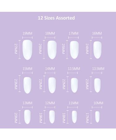 24pcs Short Oval White Glitter Silver Edge French Tip False Nails Set - Press On Nails for Women & Girls | Removable Glue-on Acrylic Full Cover Nail Art Accessories - Buy Online on GoSupps.com
