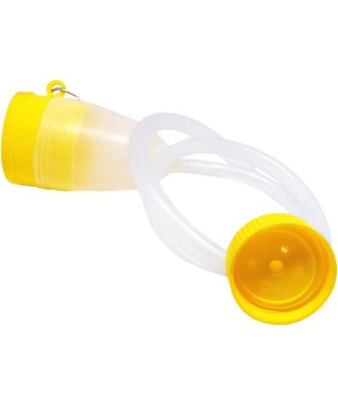 YUMSUM Male Men's Travel Bed Urinal 1700 ML Pee Bottle with Tube - Urine Collector - Buy Online on GoSupps.com