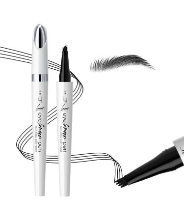 Crayon Sourcils Liquide Quatre Pointes Pr cision Longue Dur e R sistant Eau Maquillage Professionnel Naturel Noir