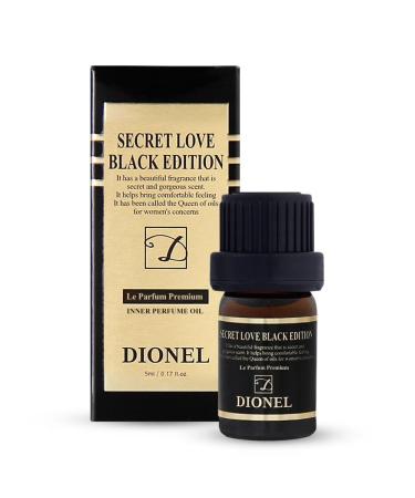 Dionel Secret Love Black Edition inner perfume fragrance oil for underwear women Long-lasting feminine romantic floral scent 5ml 0.17fl.oz Black edition 0.17 Fl Oz (Pack of 1)