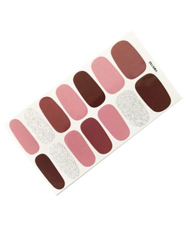 dijiusidy Nail Art Stickers Self-Adhesive Fingernail Decal with Strap Glue DIY Art Decor Full Cover Manicure Kits for Women Girls YMX192