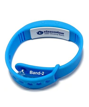 eSeasonGear VB80 8 Alarm Vibrating Watch Silent Vibration Shake Wake ADHD Medication Reminder Blue-Large-B2 Small 4.5-7.5"/11-19cm Large 6.5-8.5"/16-21cm