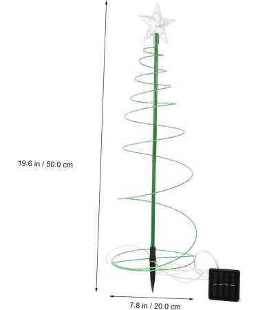 1 Set Garden Light Chirtmas Decor Christmas Spiral Lights Christmas Outdoor Tree Decorations Spiral Lighted Christmas Tree Decorative Solar Ground Light Decorative Solar Lawn Light (Color : Black1 Black1 32X20X20CM - Buy Online on GoSupps.com