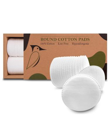Beautiful Mind Cotton Rounds Makeup Remover Pads  Pack of 200  Lint Free Eco-Friendly & Compostable  Use as Makeup Applicator, Nail Polish Remover, or Baby Care Pad  Kraft Box 200 Count