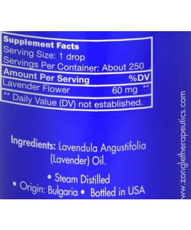 Zongle Lavender Essential Oil 15 mL - Safe to Ingest 100% Pure Lavandula Angustifolia Bulgaria - International Shipping Available - Buy Online on GoSupps.com