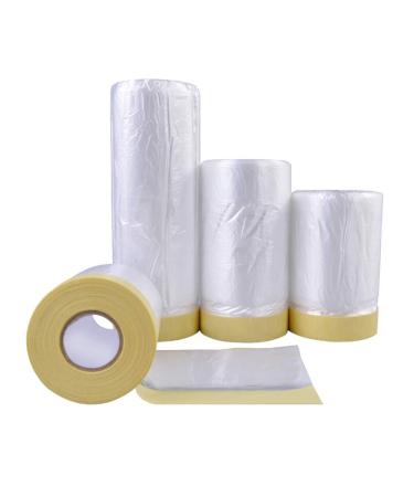 MyLifeUNIT Tape and Drape  Assorted Masking Paper for Automotive Painting Covering (66-Feet  3 Sizes)