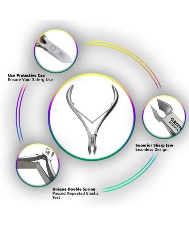 Cuticle Cutter Set (Silver with Pusher) - Buy Online on GoSupps.com