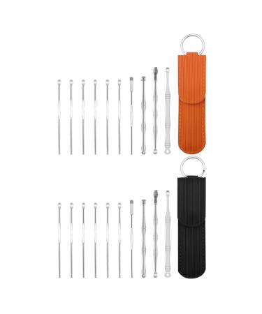 Beaupretty Earwax 2sets Ear Pick Suit Ear Wax Cleaner Massaging Tools Ear Pick Cleaner Kit Ear Pick Kit Ear Curette Removal Tool Ears Cleaner Ear Spoon Stainless Steel Supplies Massage