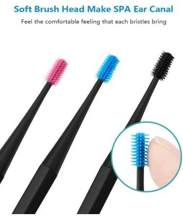 Soft Silicone Double-ended Spiral Ear Wax Remover Spoon - Pink Box - Buy Online on GoSupps.com