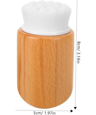 Angoily The Lazy exfoliating Brush Bath Brush washbasin Scrub Wood The face Clean Makeup Remover Brush Fiber Cleansing Brush Manual Cleaner Wooden face Brush face Cleaning Brush - Buy Online on GoSupps.com