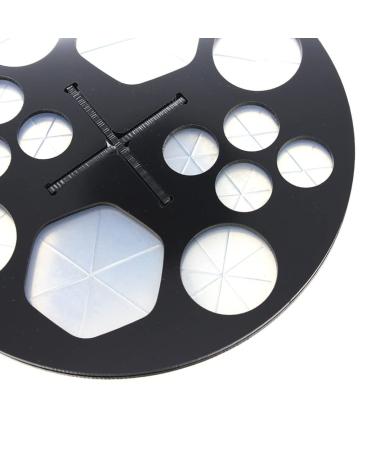 14-Hole Makeup Brush Holder Tree - Collapsible Acrylic Organizer for Air Drying - Black Cosmetics Stand - Buy Online on GoSupps.com