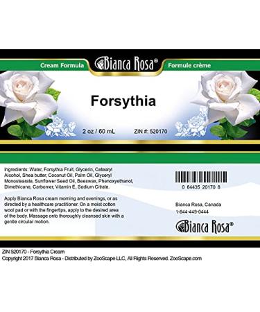 Bianca Rosa Forsythia Cream (2 oz ZIN: 520170) - 2 Pack - Buy Online on GoSupps.com